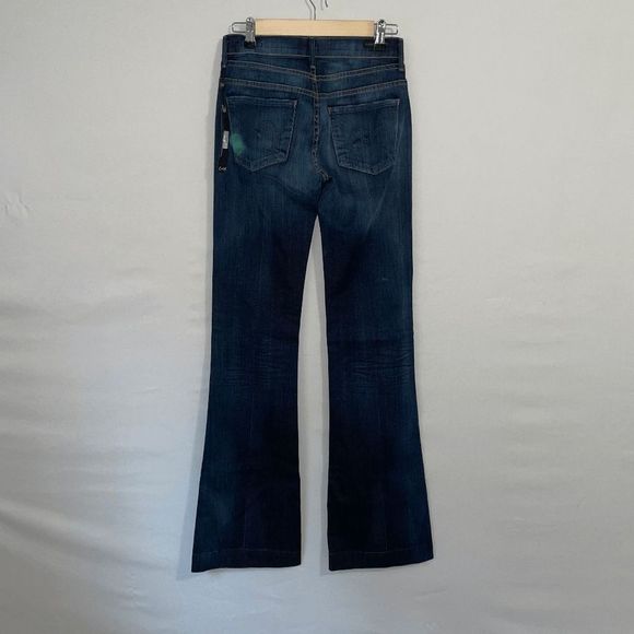NWT Citizens of Humanity Hutton Medium Rise Wide Leg Women's Blue Jeans Size 26 - Picture 4 of 11